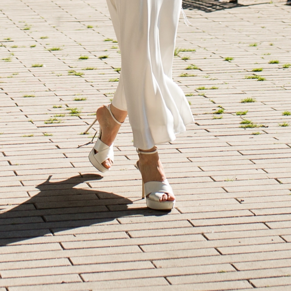 SERGIO ROSSI Alma white satin sandal - Picture 8 of 8